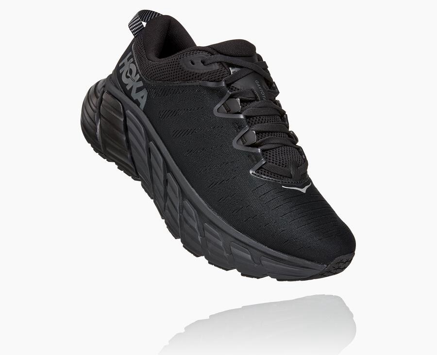 Hoka One One Tenisky Panske Čierne - Gaviota 3 - 83017-ASVD